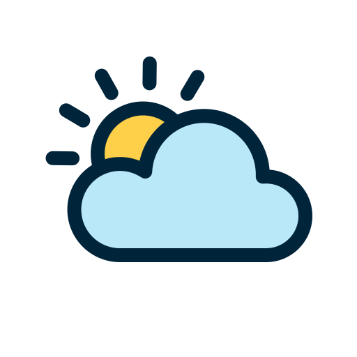 partly cloudy